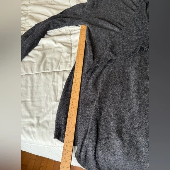 Barefoot Dreams women’s black grey size M/L cozy chic light island cardigan - Picture 6 of 9